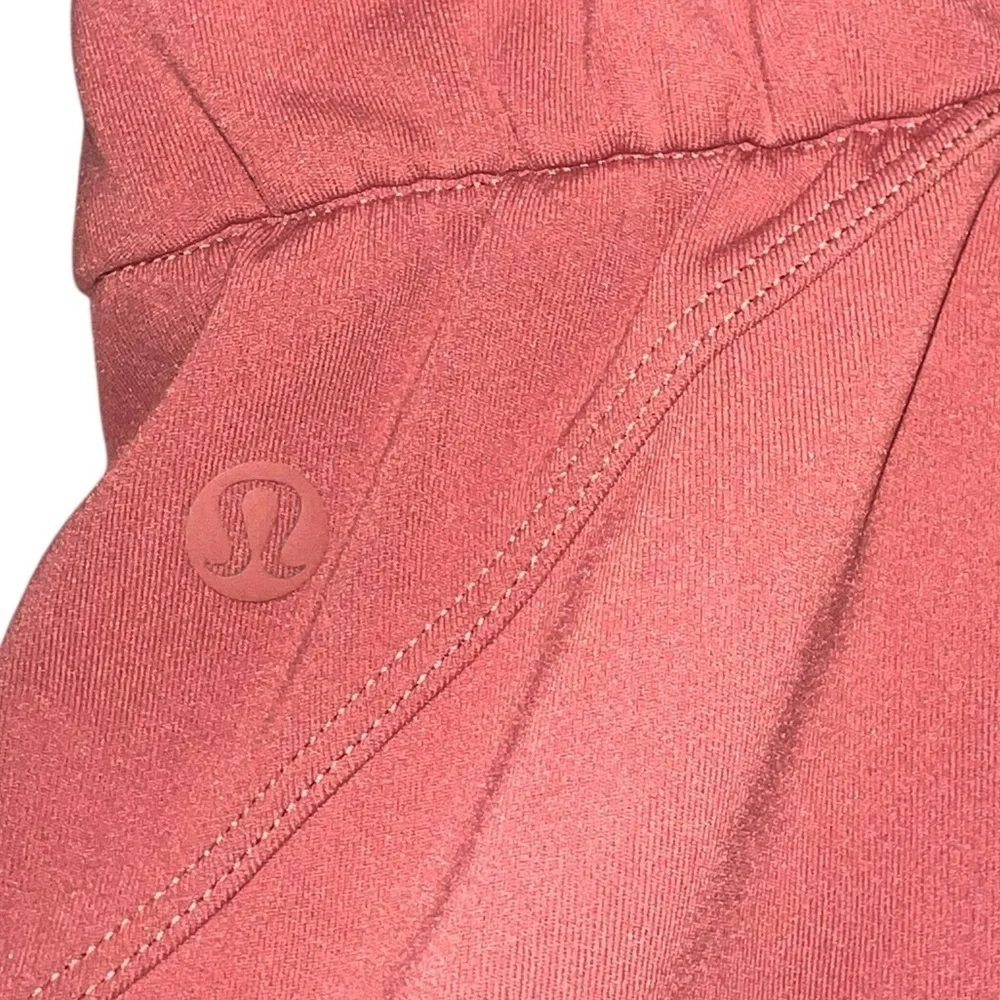 EUC Lululemon Stretch High-Rise Jogger Pants Savanah Rust Maroon Nulu Size 8